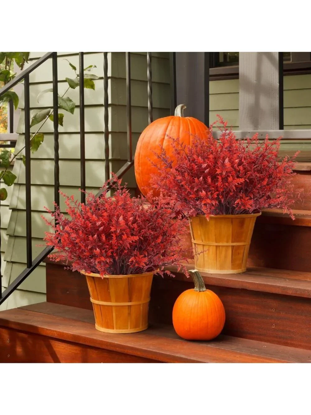 36Pcs Artificial Fall Lavender & Burgundy Flowers - Gothic Home Decor